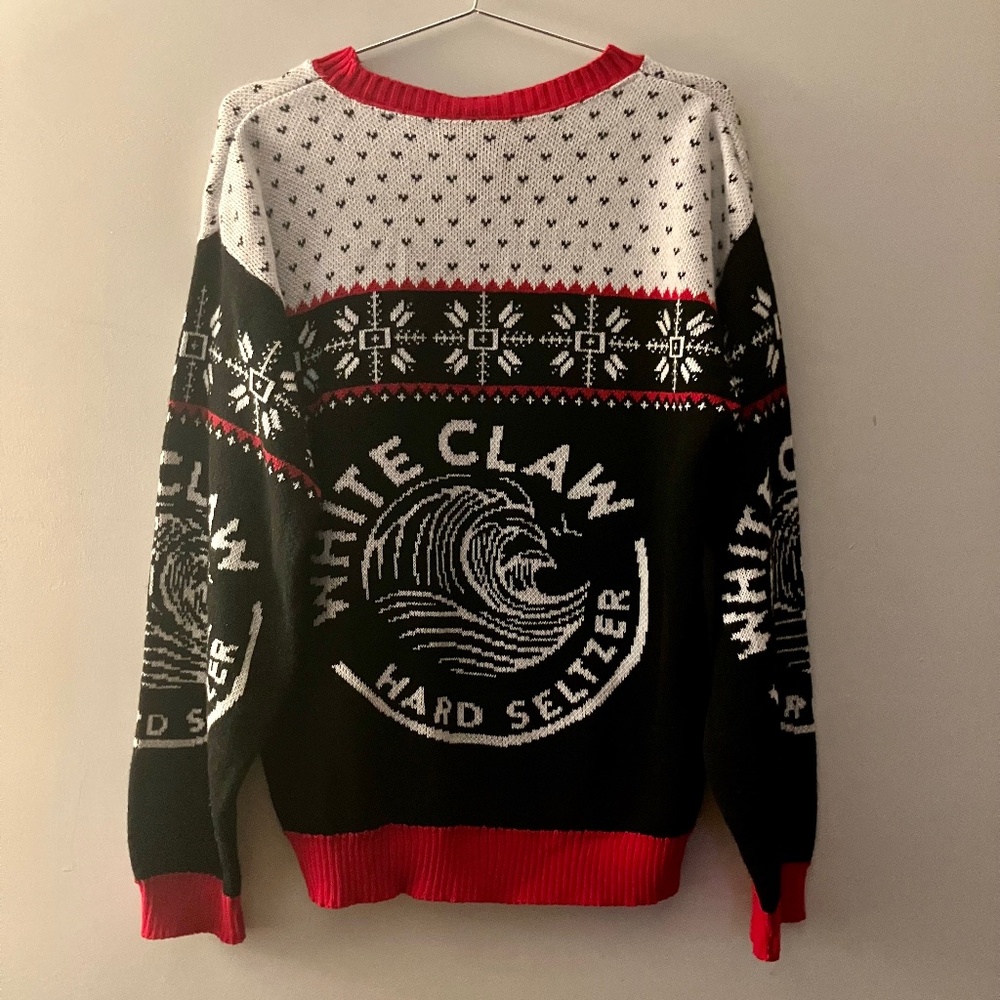 White Claw Ugly Christmas Sweater Unisex One size large - Picture 2 of 6